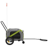 Pet Bike Trailer Green and Black Oxford Fabric and Iron 93892