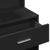 Dressing Table with Cabinet Black 80x35x132 cm 848235