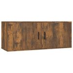 Wall-mounted TV Cabinets 2 pcs Smoked Oak 100x34.5x40 cm 3188371
