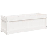 Garden Planter White 90x31x31 cm Solid Wood Pine 837451