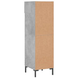 Shoe Cabinet Concrete Grey 30x35x105 cm Engineered Wood 829680