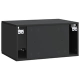 Wall-Mounted TV Cabinet Black 59.5 x 41 x 30 cm Engineered Wood 898336