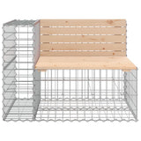 Garden Bench Natural wood Solid Pine wood, Galvanised steel 3196236