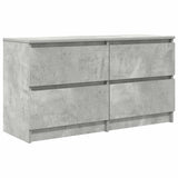 TV Cabinet Concrete Grey 100x35x54 cm Engineered Wood 861799
