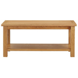 ZNTS Coffee Table 90x45x40 cm Solid Oak Wood 289194