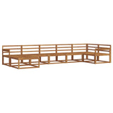 Outdoor Sofa Set 7 pcs Natural Solid Acacia Wood 3367882