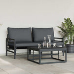 Garden Sofa Set Anthracite Steel 3378961