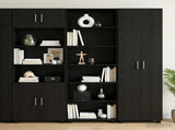 Sideboard Black Oak 70 x 41 x 185 cm Engineered Wood 3443786
