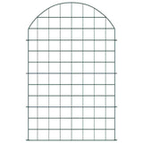 Pond Fence Set 8 pcs Green 50 x 80 cm Steel 42017317