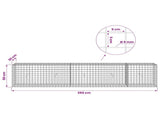 Gabion with 5 mm Wire and 5x5 cm Mesh 250x30x50 cm 3464135
