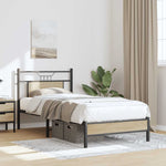 Bed Frame without Mattress Sonoma Oak 90x200 cm Engineered Wood 4106937