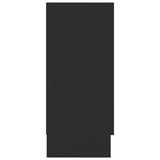 Vitrine Black Engineered wood, glass 120 cm x 30.5 cm x 70 cm 802787