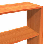 Bed Frame without Mattress Wax Brown 200x200 cm Solid Wood Pine 3323679