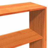 Bed Frame without Mattress Wax Brown 200x200 cm Solid Wood Pine 3323679