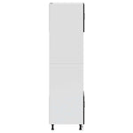 Oven Cabinets 2 pcs Porto Black Engineered Wood 3315052