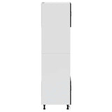 Oven Cabinets 2 pcs Porto Black Engineered Wood 3315052