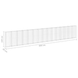 Gabion Wall with Covers Galvanised Steel 900x30x150 cm 147818