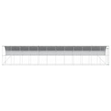 Against Wall Chicken Coop Silver 1200 x 200 x 215 cm 3434740