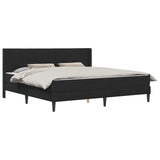 Bed Frame with Mattress Black 180 x 200 cm Velvet 3415249
