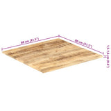 Table Top Solid Mango Wood 15-16 mm 80x80 cm 286019