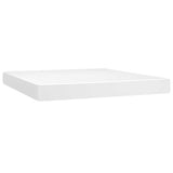 Pocket Spring Bed Mattress White 183x213x20 cm Faux Leather 347898
