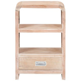 ZNTS Bedside Table 40x30x60 cm Solid Acacia Wood 289632