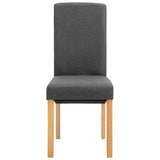 Dining Chairs 4 pcs Gray Fabric 249270