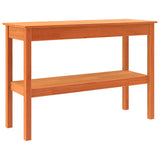 Console Table Wax brown 110 x 40 x 75 cm Solid pine wood 867148