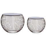 Coffee Table 2 pcs Gold 287660