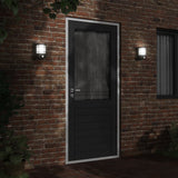Outdoor Wall Lights with Sensors 2pcs Black Stainless Steel 4006301