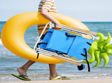 Folding Beach Chair Set of 2 for Adults, 4 Position Portable Backpack Foldable 58135440