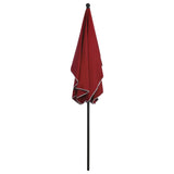 Garden Parasol with Pole 210x140 cm Bordeaux Red 315547