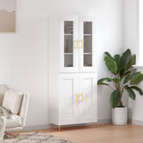 Highboard White 69.5x34x180 cm Engineered Wood 3198329