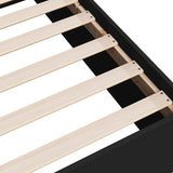 Bed Frame without Mattress Black 140x190 cm 3281029