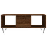 Coffee Table Brown Oak 90x50x36.5 cm Engineered Wood 830595