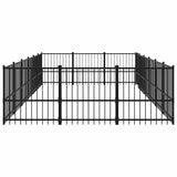 Outdoor Dog Kennel Steel 16,94 m 3124619