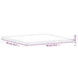 Table Top 90x90x2,5 cm Square Solid Wood Beech 355959