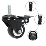 24 pcs Swivel Casters with Brakes 50 mm 277934