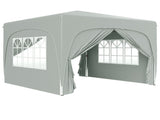 3 x 3m Pop-Up Gazebo Shelter, with Accessories - Light Grey T3398P328389