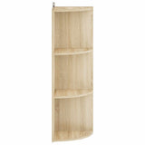 Corner Shelf 3-Tier 41.5 x 41.5 x 107.5 cm Engineered Wood 8016344