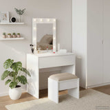 Dressing Table White 60 x 40 x 70 cm Engineered Wood 865217