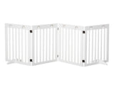 Wooden Pet Gate Foldable Freestanding Dog Safety Barrier w/ Support Feet T3398P349696