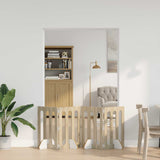 Folding Pet Fence 4 pcs Sonoma Oak 201 x 38 x 70 cm 8005958