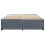 Bed Frame without Mattress Dark Grey Super King Velvet 3285046