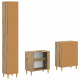 3 Piece Bathroom Cabinet Set ARNHEM Artisan Oak Engineered Wood 3417449