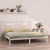 Bed Frame without Mattress White 180x200 cm Super King Solid Wood 3105681