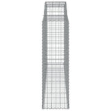 Arched Gabion Baskets 5 pcs 300x50x160/180 cm Galvanised Iron 3146758