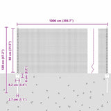 Fence and Post Green 0.8 x 10 m Steel 3336441
