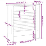 MDF Radiator Cover Grey 78 cm 325565