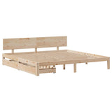 Bed Frame with Drawers without Mattress 180x200 cm Super King 3301990
